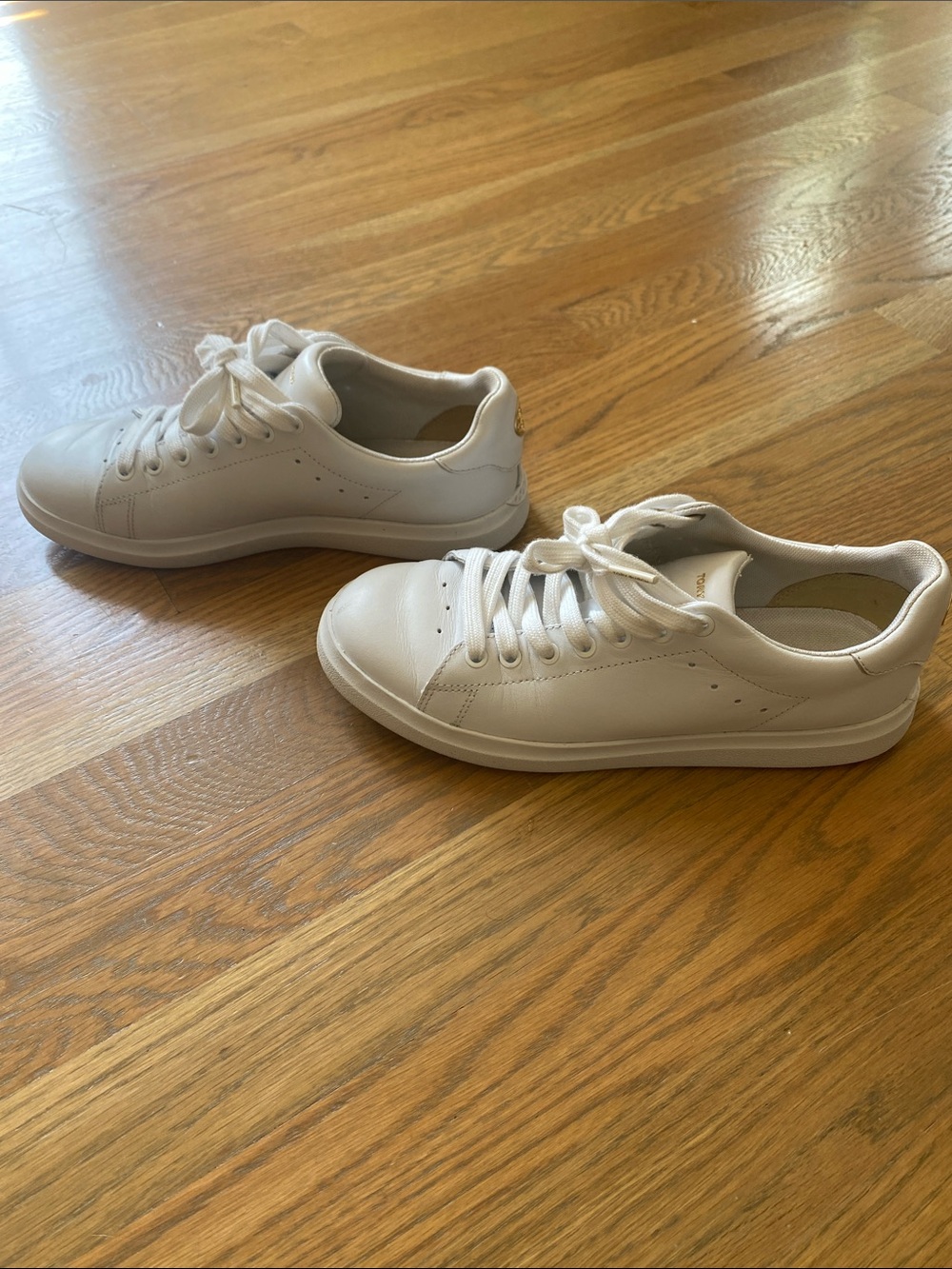 Tory Burch Classic White Leather Sneakers - Picture 3 of 7